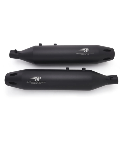 Red Rooster Performance Astral Pro Exhaust for Royal Enfield Super Meteor 650 - Matt Black