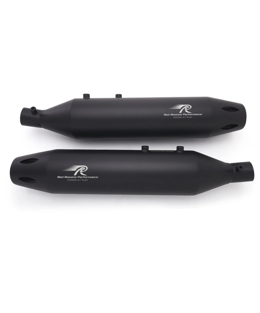 Red Rooster Performance Astral Pro Exhaust for Royal Enfield Super Meteor 650 - Matt Black