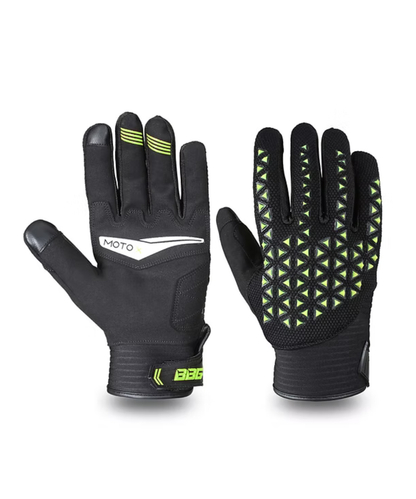 BBG Motocross Riding Gloves - Neon