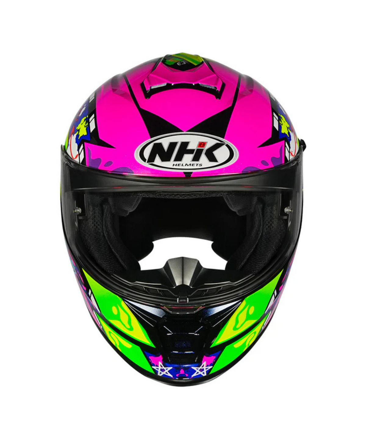 NHK K5R Tamburini Helmet - Black Pink Blue - NHK