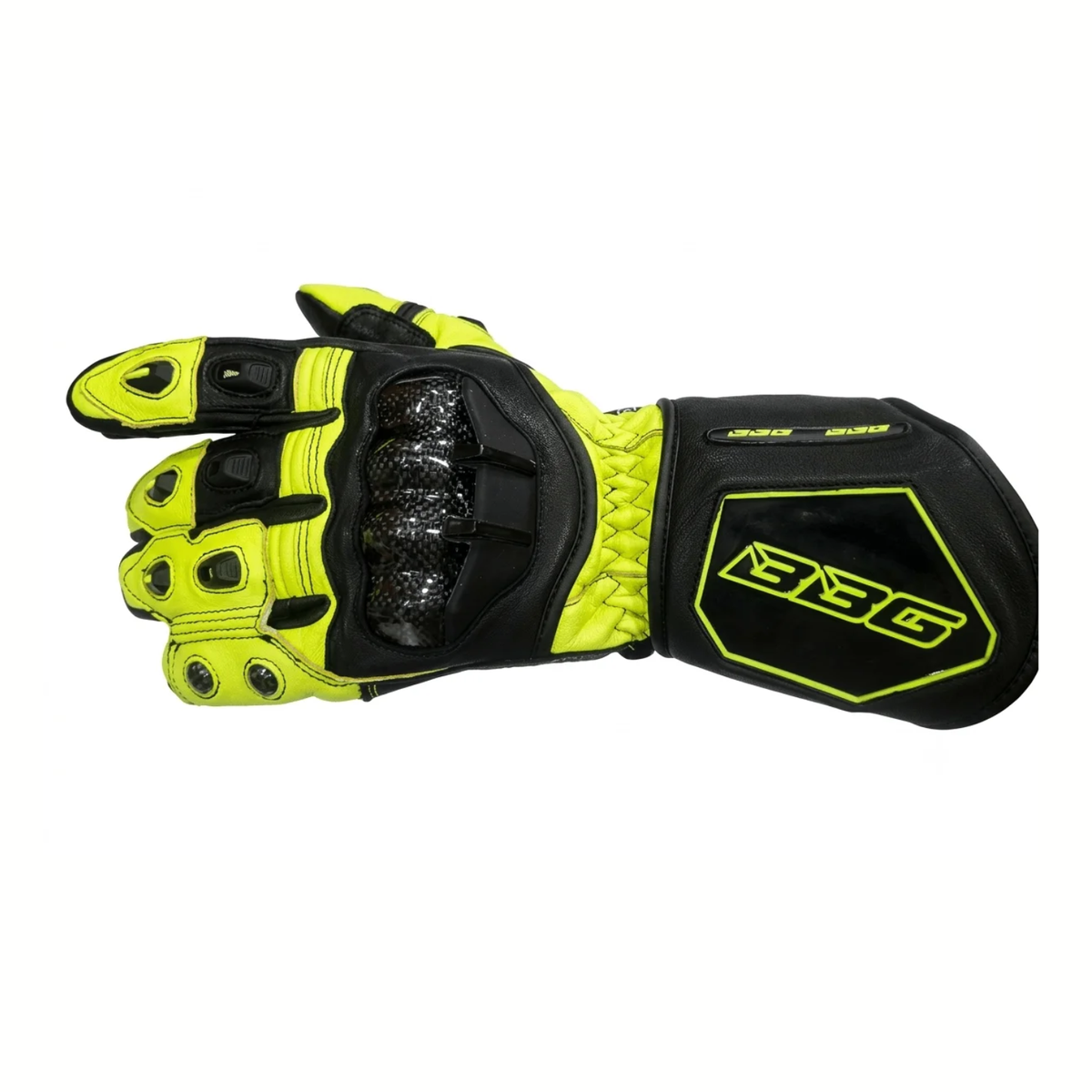 BBG Racepro Riding Gloves - Neon - BBG