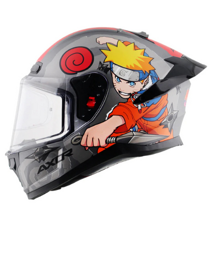 Axor Saber Naruto Helmet - Dull Black Orange