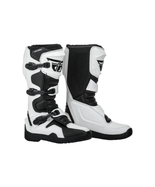 Fly Racing Maverik Riding Boots - White Black