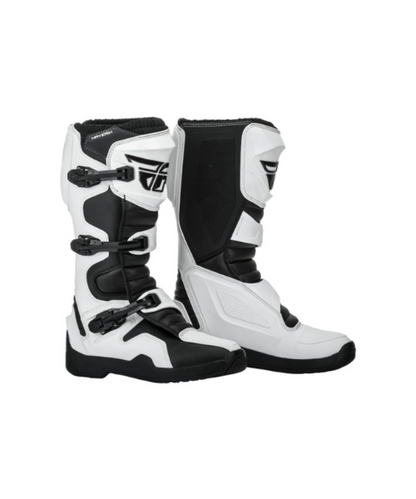 Fly Racing Maverik Riding Boots - White Black