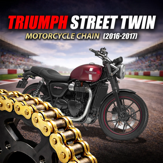 Crank1 Triumph Street Twin (2016-2017) 520 Pitch ZVM-X 102L Chain - Gold