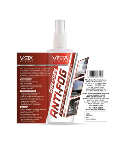 Vista Anti Fog Demister - 250 ml