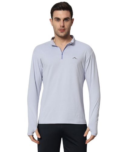 Reccy Men's Nomadic Full Sleeves T Shirt - Lavender