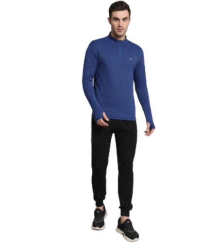 Reccy Men’s Nomadic Full Sleeves T Shirt - Midnight Blue