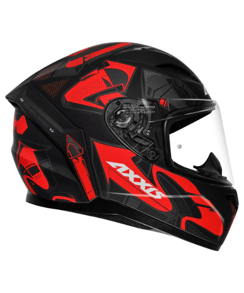 Axxis Segment Arrow B15 Helmet - Matt Fluorescent Red