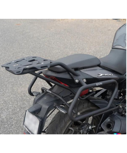 Zana Top Rack With New Plate Compatible With Pillion Backrest Texture Matt Black Dominar 2019-2022 - ZI-8129