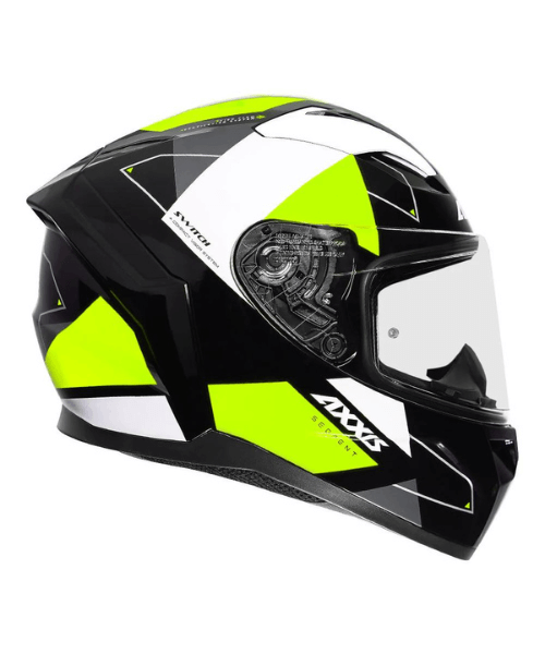 Axxis Segment Switch B3 Helmet - Gloss Black Fluorescent Yellow