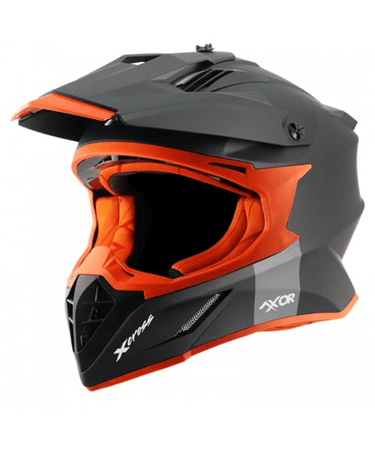 Axor X-Cross Helmet - Dull Black Orange