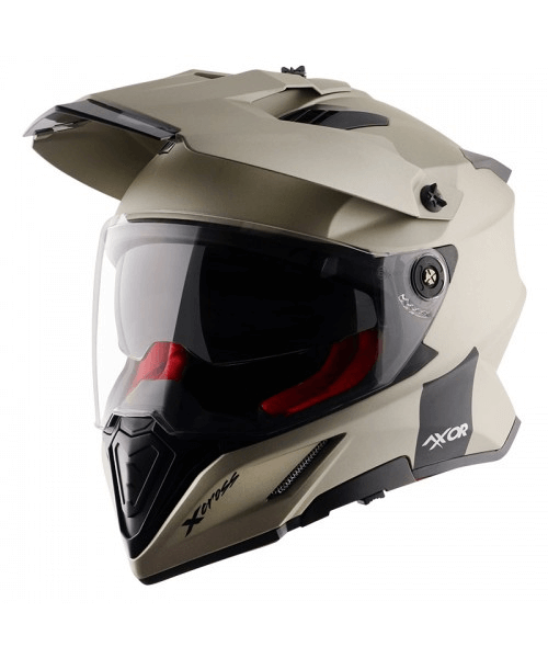 Axor X-Cross Dual Visor Sc Helmet - Nickel Red