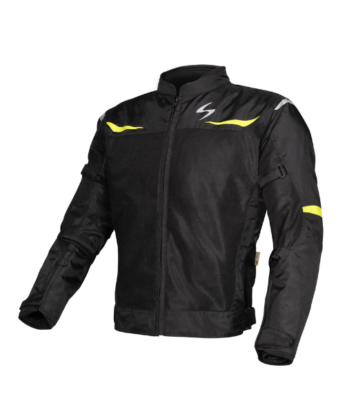 Scala Blaze Riding Jacket - Black Neon