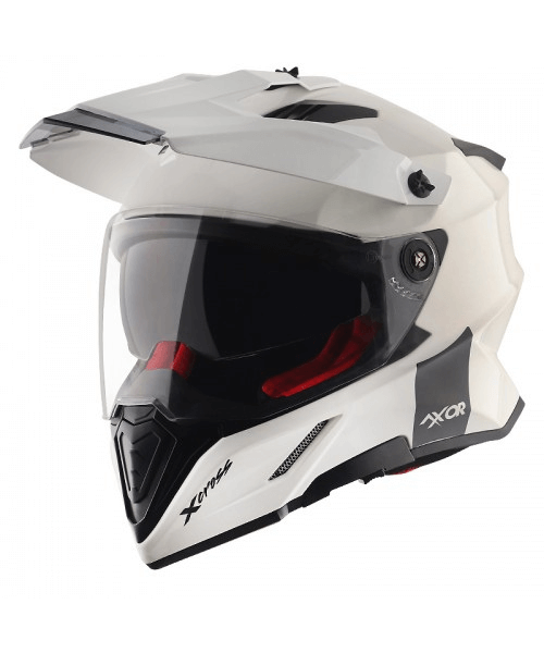 Axor X-Cross Dual Visor Sc Helmet - White Red