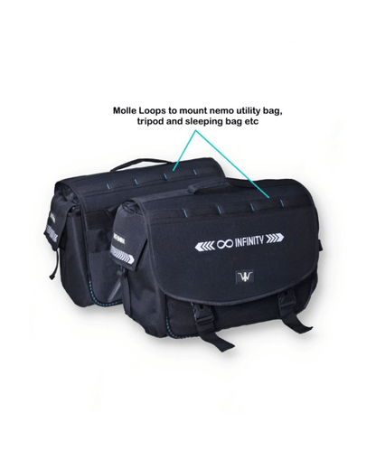 Wroom Infinity 2.0 Waterproof Saddlebag - 70 Ltrs