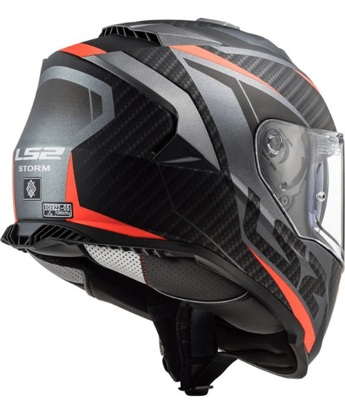 LS2 FF800 Storm II Helmet - Racer Matt Titanium Fluro Orange