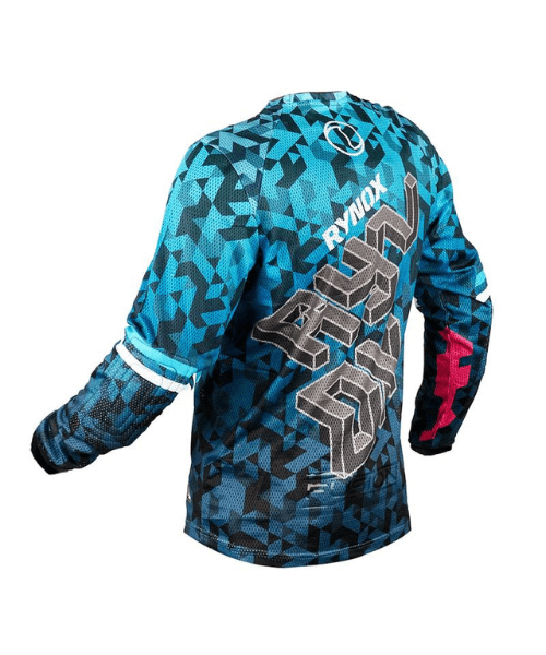 Rynox Fusion Neo Offroad Jersey - Cyber Blue