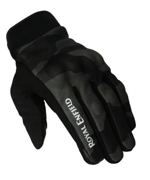 Royal Enfield Intrepid Riding Gloves - Olive Camo