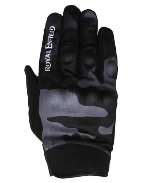 Royal Enfield Intrepid Riding Gloves - Grey Camo