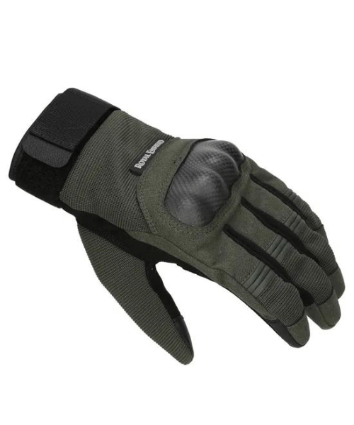 Royal Enfield Strident Riding Gloves - Black & Olive