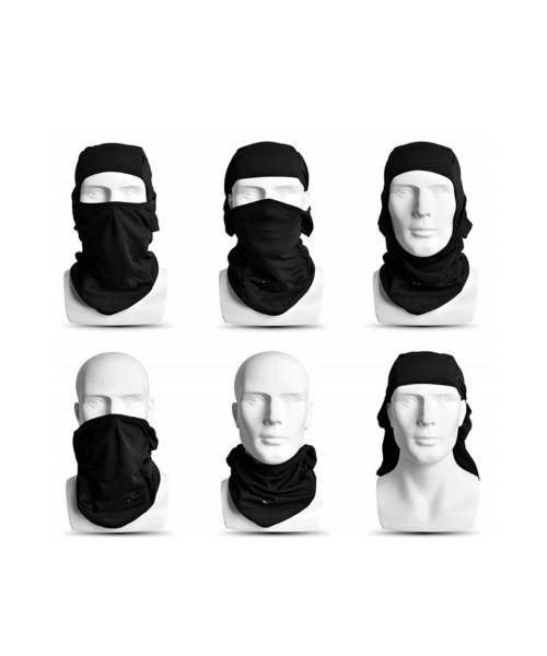 Wroom Dri-fit Balaclava & Reflective / UV Protected Stickers - Combo