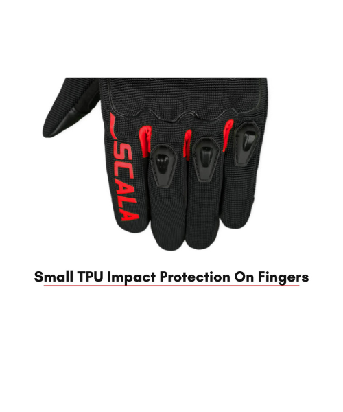 Scala Atlas Riding Gloves - Black Red