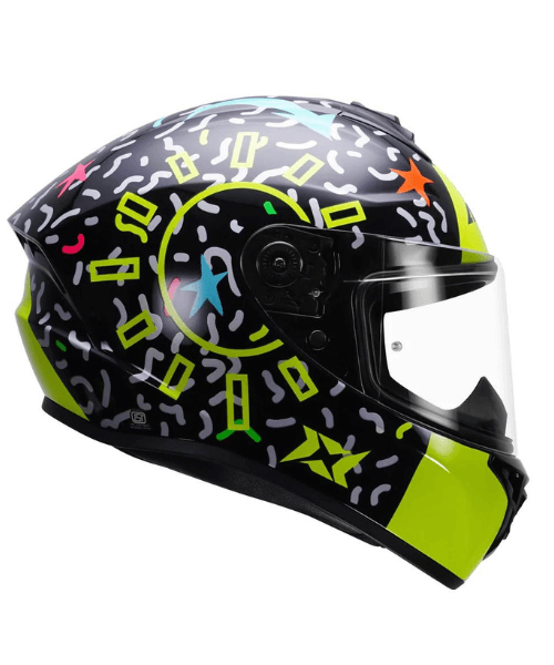 Axxis Draken S Crazy Helmet - Fluorescent Yellow