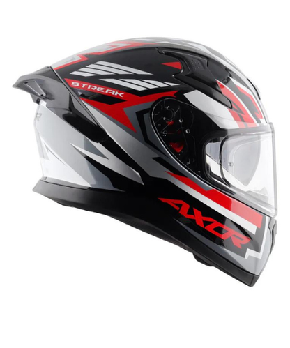 Axor Apex Streak Helmet - Gloss Black Red