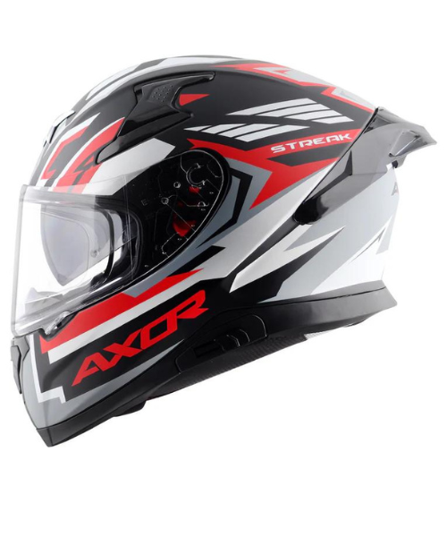 Axor Apex Streak Helmet - Dull Black Red