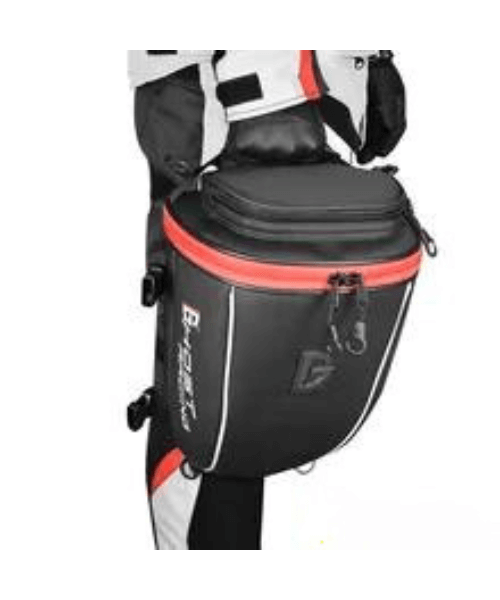 Ghost Racing Carbon Fiber Motorcycle Tank Bag Rear Seat Bag - Red