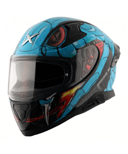 Axor Apex Venomous D/V Helmet - Black Neon Blue