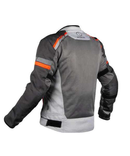 Rynox Air GT 4 Motorcycle Riding Jacket - Grey Hi Viz Orange