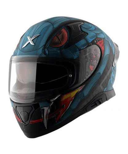 Axor Apex Venomous D/V Helmet - Dull Black Matt Blue