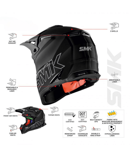 SMK Gullwing Kresto Grps MA169 Helmet