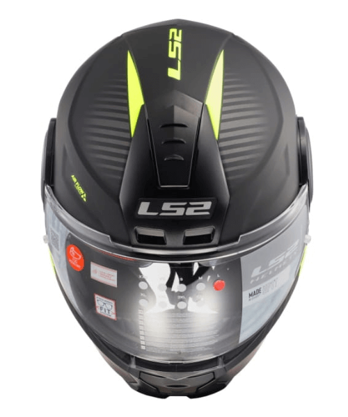 LS2 FF902 Scope Skid Black H-Viz Yellow Helmet