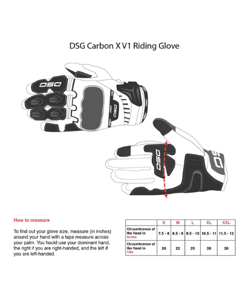 DSG Carbon X V1 Riding Gloves - Fluo Black Yellow