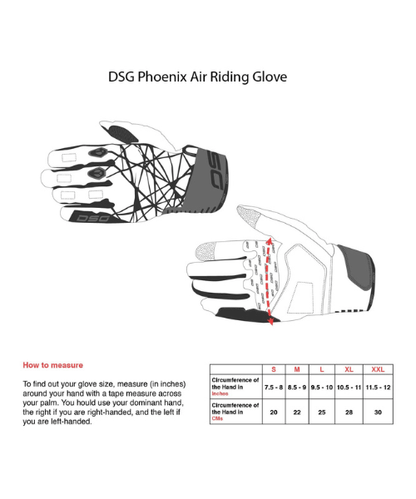 DSG Phoenix Air Riding Gloves - Fluo Yellow