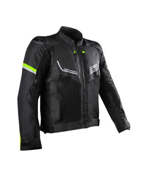 DSG Aire Riding Jacket - Black Yellow Fluo