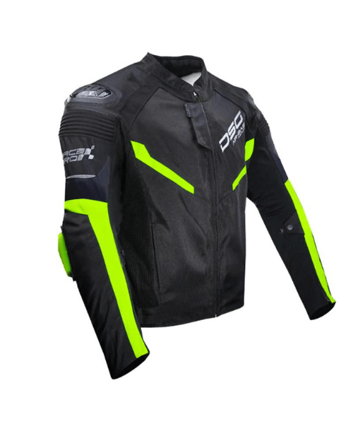 DSG Race Pro V2 Riding Jacket - Black Yellow Fluo