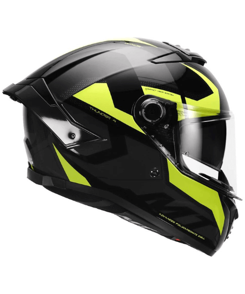MT Thunder 4SV Valiant Helmet - Fluorescent Yellow