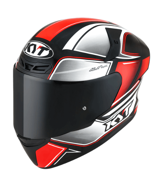 KYT TT-Course Tourist Helmet - Fluo Red