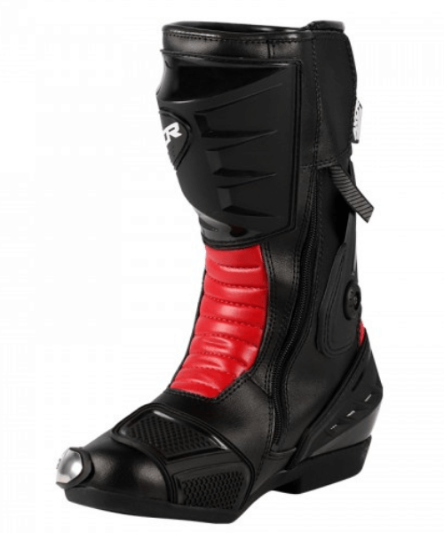Axor Splitstream Motorcycle Riding Boots - Black Red