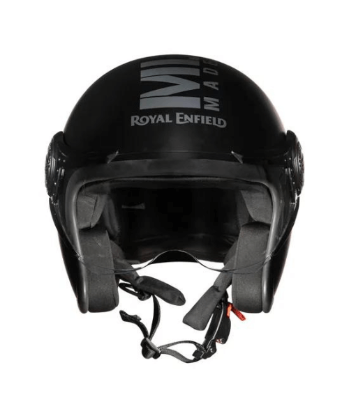 Royal Enfield Jet Open Face MLG Helmet - Matt Black
