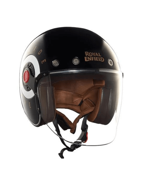 Royal Enfield Spirit Helmet Leave Home - Gloss Black