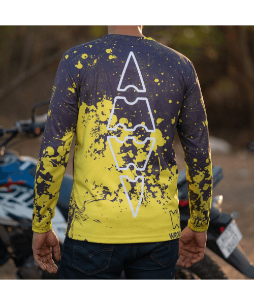 Wroom Dri Fit Jersey - Grey Hi Viz Yellow