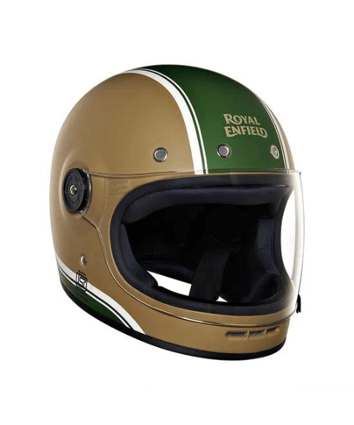 Royal Enfield Drifter V2 Big Stripe Helmet - Matt Desert Storm