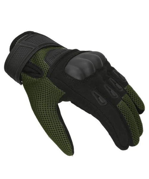 Royal Enfield Rambler V2 Riding Gloves - Olive & Black