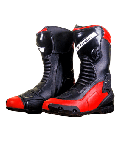 Tarmac Speed Riding Boots - Black Red