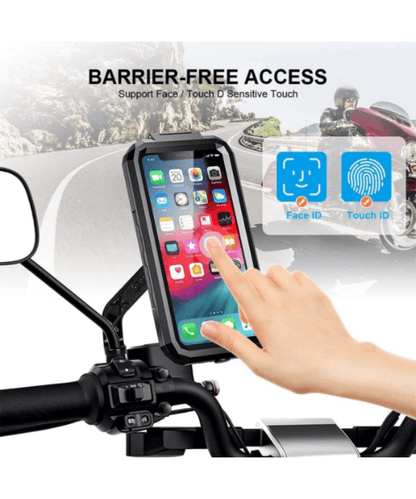 Yellowfin Fully Waterproof Mirror Mount Mobile Phone Holder without Charger - M18L-B2 Mirror Mount